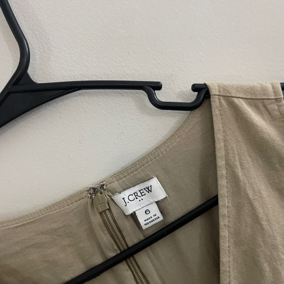 J. Crew Wide Leg Jumpsuit Linen Cotton Preppy Vacation - Picture 2 of 4